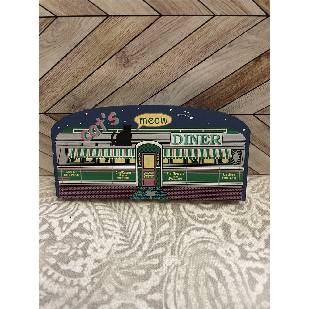 cat's meow village pieces, Cats Meow diner